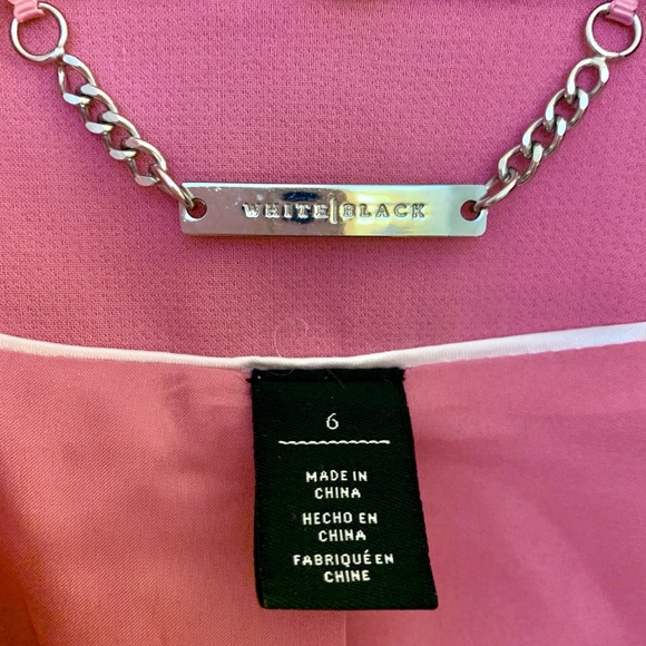 WHBM Moto style cropped jacket. Size 6 - Picture 4 of 11